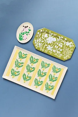 Cottagecore Enamel Trinket Dish - Yellow product