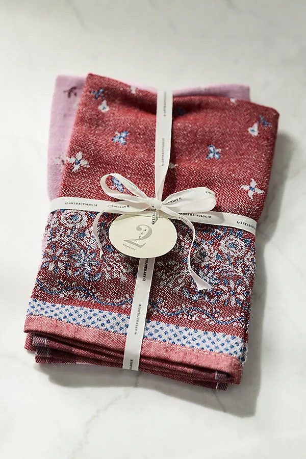 Cotton Bandana Napkins Set of 2 - Cotton, Linen by Anthropologie, alternate view