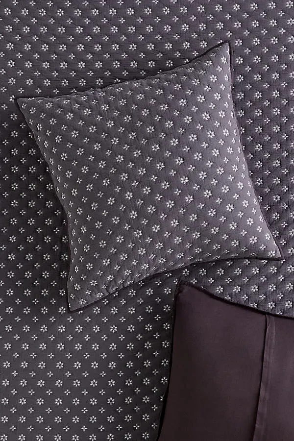 Cotton Eyelet Cushion - Black, Cotton Blend product