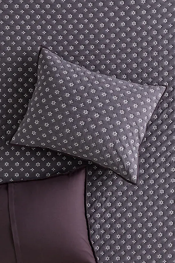 Cotton Eyelet Pillowcases Set of 2 - Black, Polyester/Cotton product