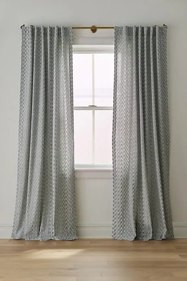 Cotton Ikat Curtain - Blue, Cotton product