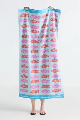 Cotton Jacquard Icon Beach Towel - Cotton product