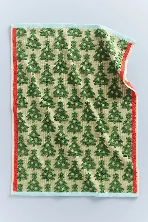 Cotton Jacquard Woven Tea Towel - Cotton by Anthropologie