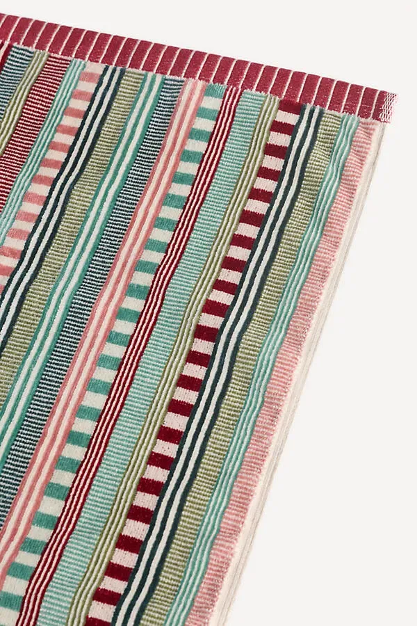 Cotton Mixed Stripe Woven Bath Mat by Anthropologie, alternate view