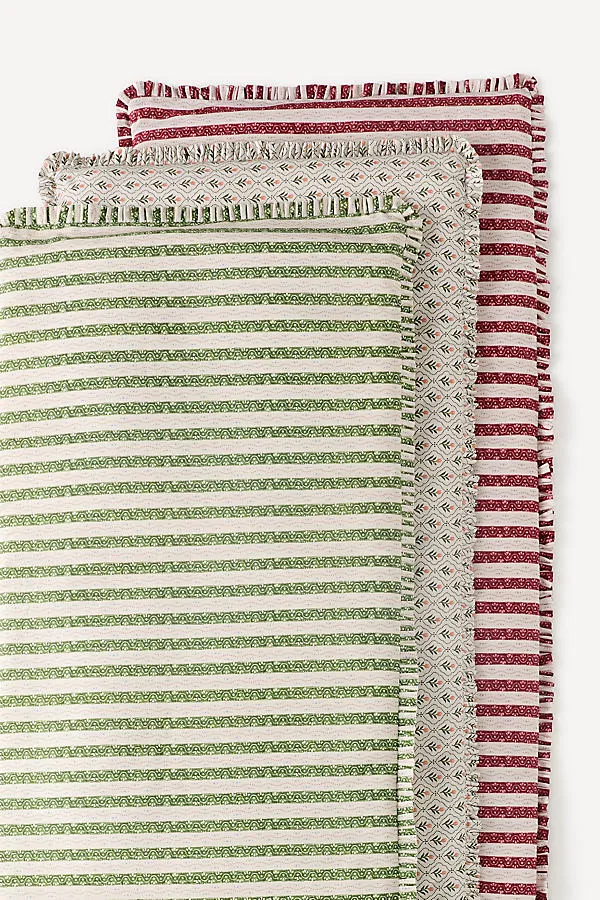 Cotton Printed Ruffle Sofa Topper alternate view