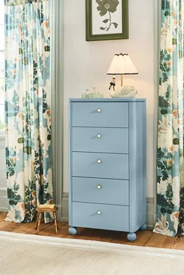 Cotton Printed Swan Curtain - Blue product