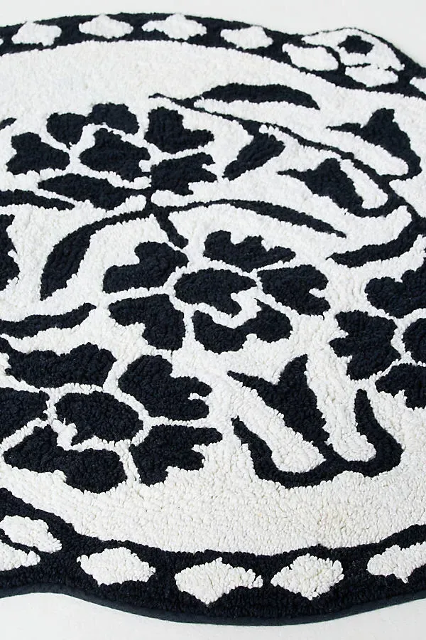 Cotton Tufted Floral Shaped Bath Mat product