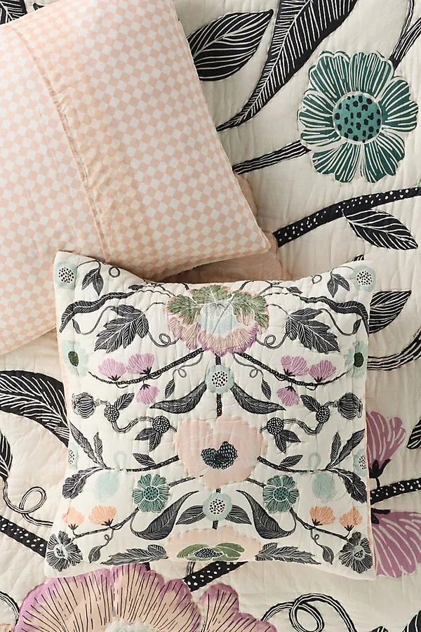Cotton Voile Printed Cushion - Cotton product