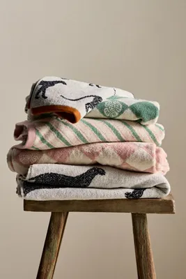 Cotton Woven Pattern Towel Collection - Pink, Cotton product