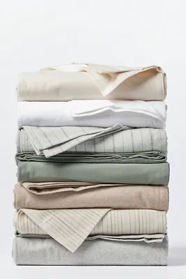Coyuchi Cloud Brushed Organic Flannel Sheet Set - Beige, Cotton by Anthropologie, image 2