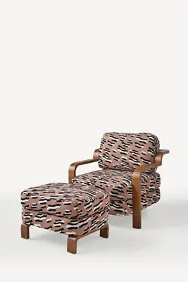 Craven Meena Accent Chair - Fabric, Solid Wood alternate view