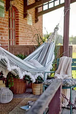 Cruz Macramé Hammock - Green, Cotton product