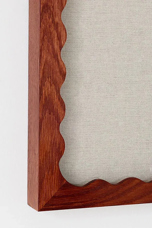 Curio Blvd Grandmay Scalloped Shadowbox - Brown, Oak product