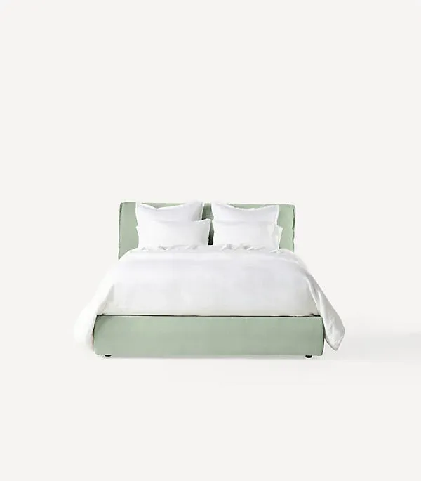 Cushion Bed Frame with Upholstered Headboard by Anthropologie