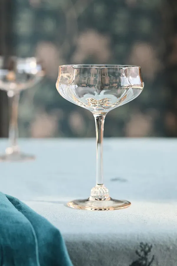 Cybelle Coupe Glasses Set of 4 - Beige by Anthropologie