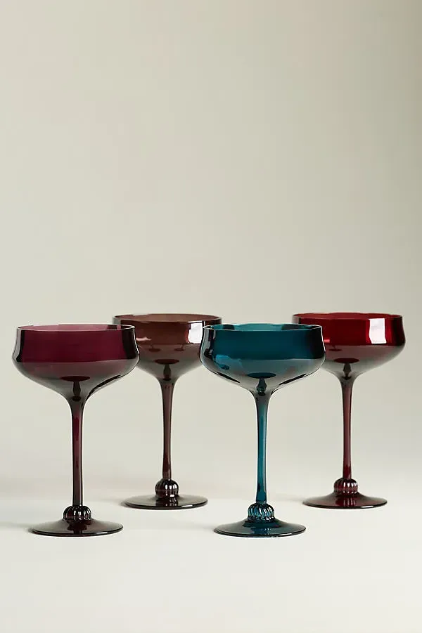 Cybelle Coupe Glasses Set of 4 by Anthropologie