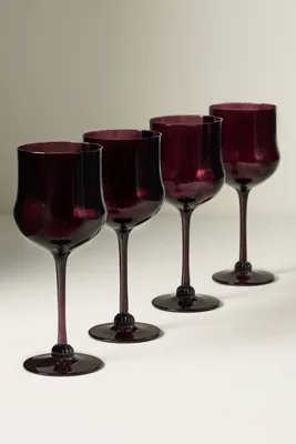 Cybelle Wine Glasses Set of 4 - Purple product