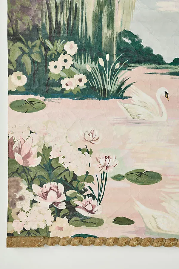 Cygne Paper Wall Tapestry - Pink product