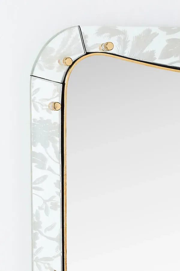 Cyndi Etched Glass Portrait Wall Mirror product