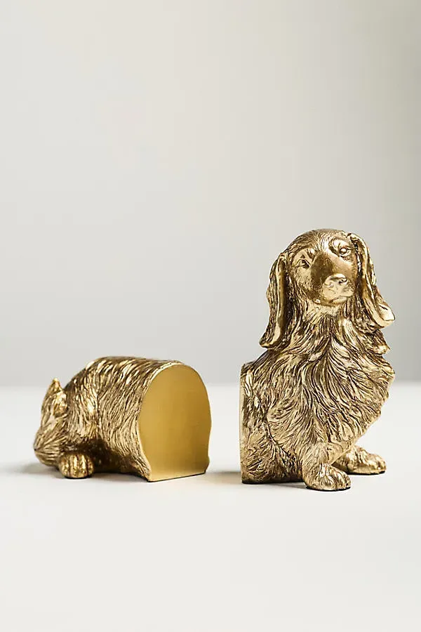 Dachshund Bookends - Gold product