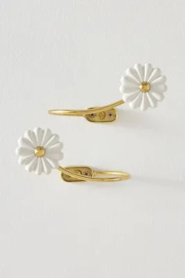 Daisy Flower Curtain Tieback (Left) - Brass product