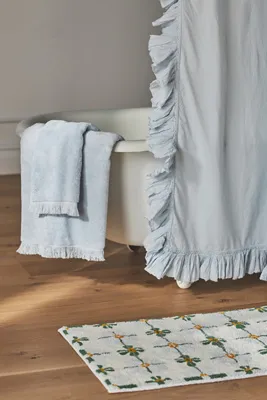 Daisy Tile Small Tufted Bath Mat - Cotton product