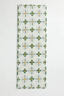 Daisy Tile Tufted Bath Mat - Blue, Cotton product