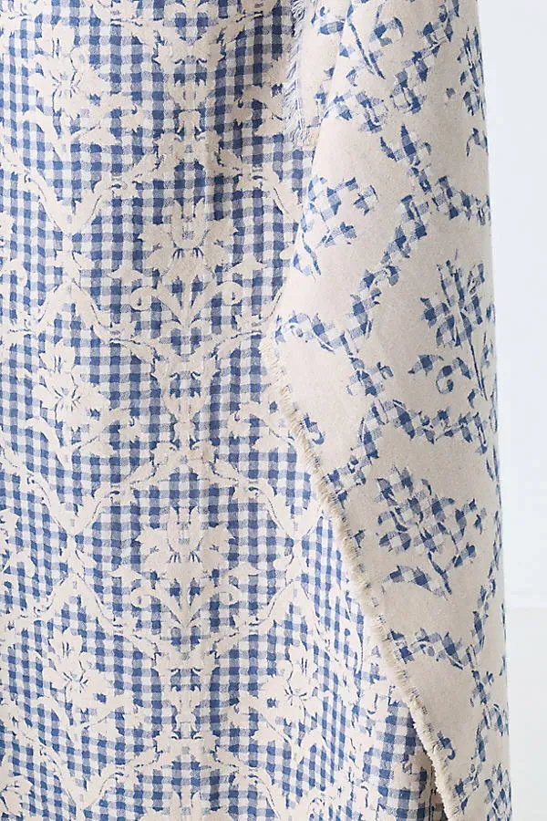 Damask Cotton Woven Throw Blanket product