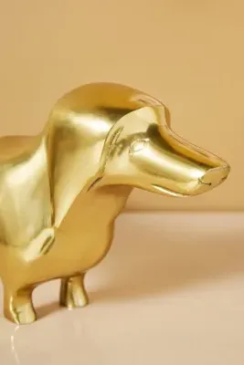 Dapper Dog Wine Bottle Holder - Gold product