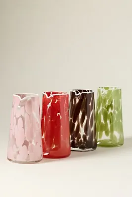 Dapple Dot Hand-Blown Carafe - Green, Glass by Anthropologie, alternate view
