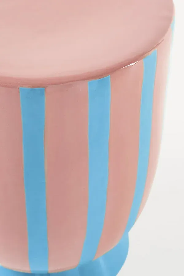 Darby Ceramic Side Table - Orange product