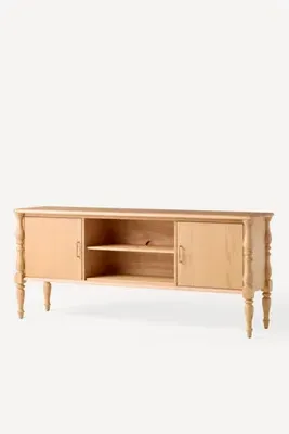 Darcy Wood Sideboard - White, Oak Veneer alternate view