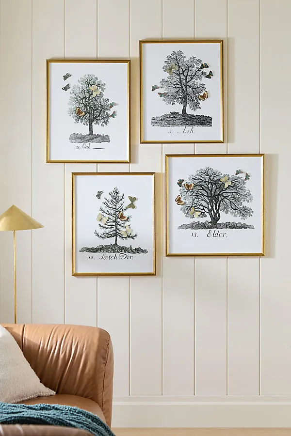 Dawn Michelle Wolfe Tree with Dimensional Butterflies Wall Art - Green product