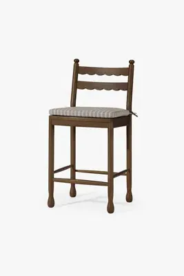 Declan Counter Stool - Brown, Oak alternate view