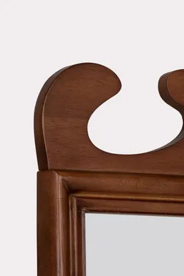 Declan Wooden Wall Mirror - Brown product