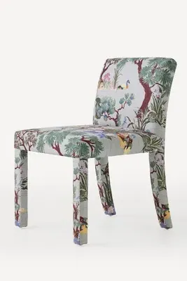 Delaney Upholstered Dining Chair - Brown, Polyester product