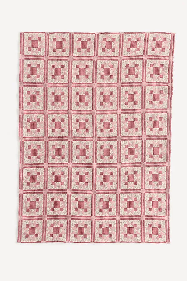 Demitria Floral Throw - Cotton by Anthropologie