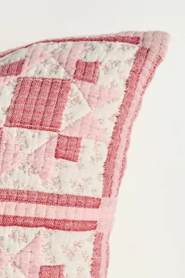 Demitria Woven Pillow - Red, Cotton by Anthropologie, alternate view