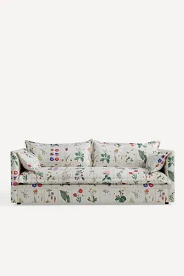 Denver 80" Botanica 3-Seater Sofa - Polyester/Linen by Anthropologie, alternate view