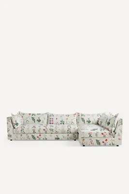 Denver Botanica L-Shaped Sectional Sofa - Polyester/Linen by Anthropologie, image 2