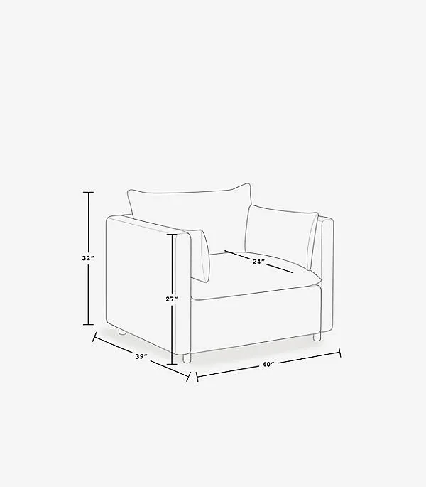 Denver Chair-and-a-Half - Plastic by Anthropologie, alternate view