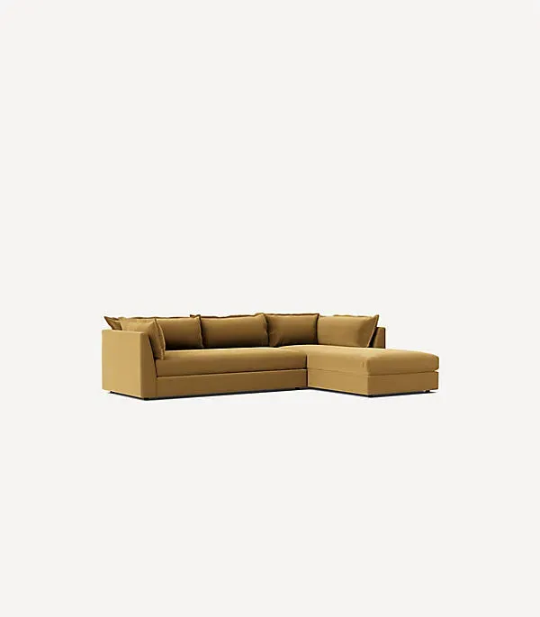 Denver Chaise Sectional Sofa - Handcrafted, Upholstered by Anthropologie