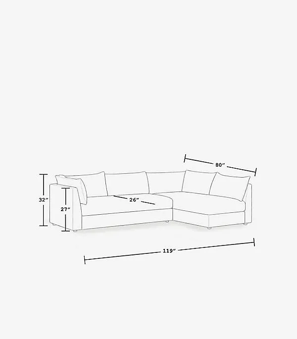 Denver Outdoor Sectional - Beige, Plastic by Anthropologie, alternate view