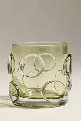 Dewdrop Pebble Glass Vase - Green by Anthropologie, alternate view