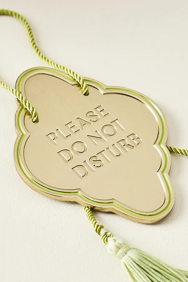 Do Not Disturb Door Plaque - Gold product