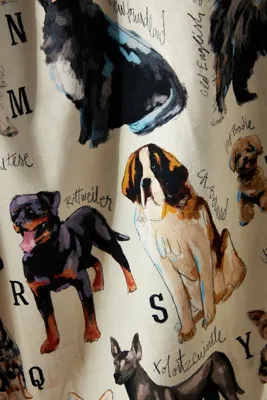 Dog Breeds A-Z Dish Towel - White, Cotton product
