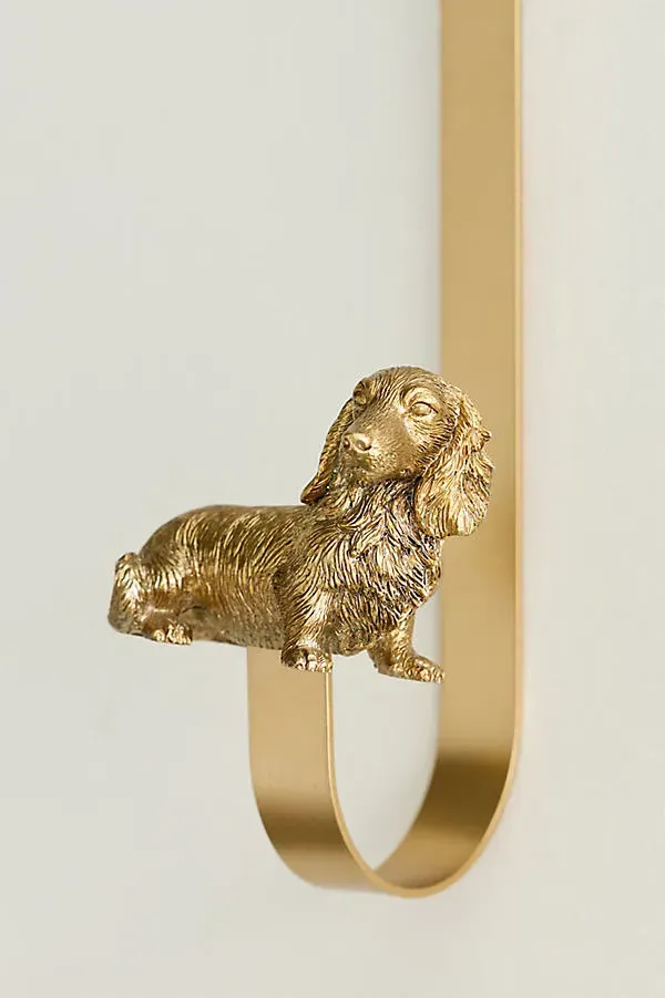 Dog Icon Wreath Hanger - Gold, Steel by Anthropologie, image 2