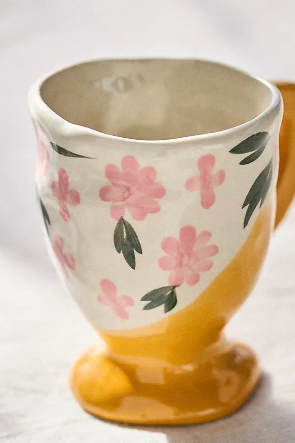 Dolly Footed Espresso Cup - Yellow, Stoneware product