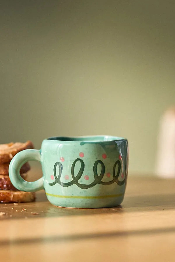 Dolly Mini Espresso Cup - Green, Stoneware product