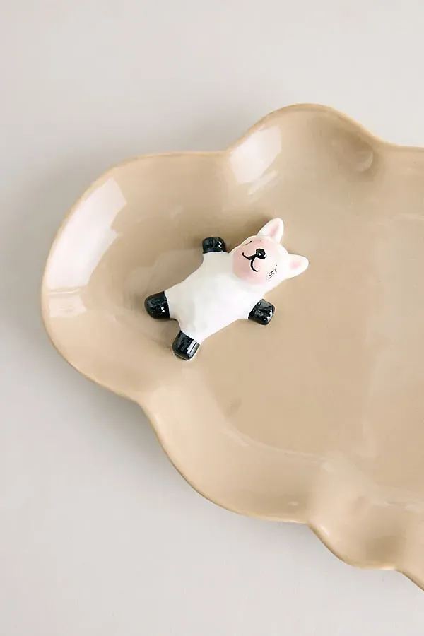 Dolly Sheep Kids Plate - Beige product